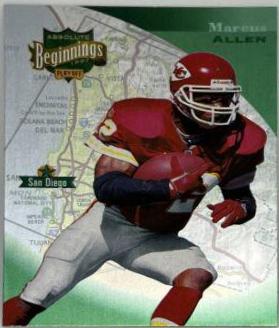 Marcus Allen #1 Football Cards 1997 Playoff Absolute
