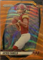 Jayden Daniels [Orange Wave] #347 Prices | 2024 Panini Prizm