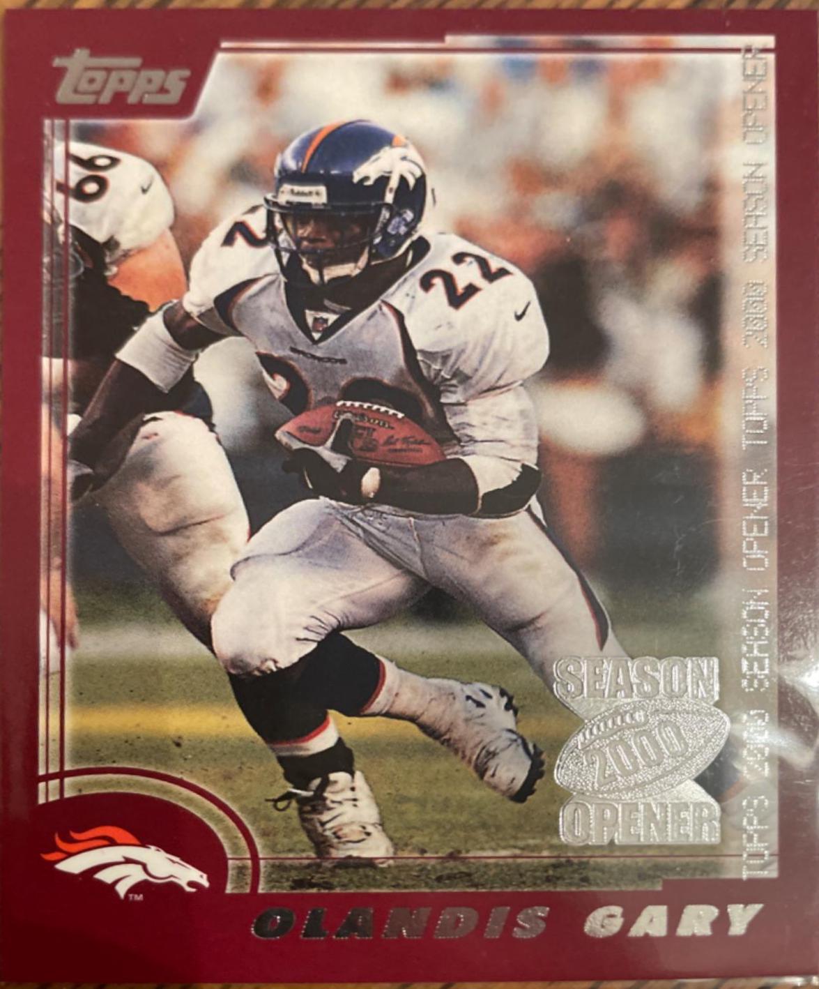 Olandis Gary #39 Football Cards 2000 Topps Season Opener