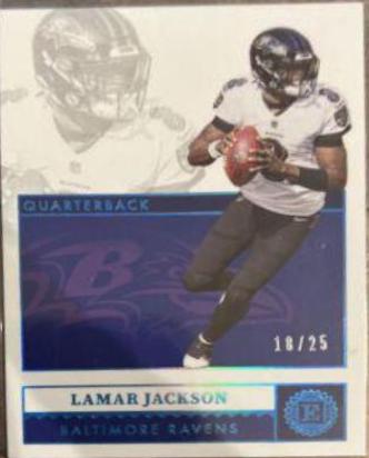 Lamar Jackson #6 Football Cards 2021 Panini Encased
