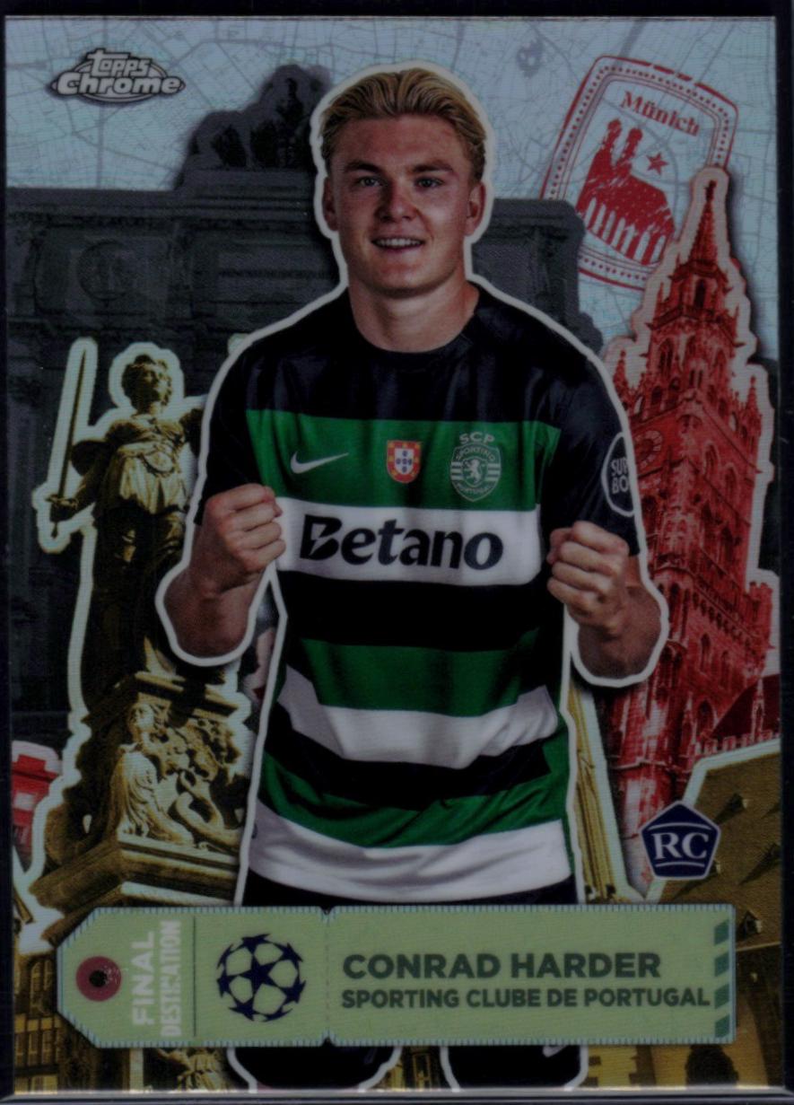 Conrad Harder #FD-12 Soccer Cards 2024 Topps Chrome UEFA Final Destination