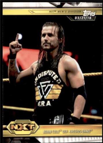 Adam Cole def. Kassius Ohno #9 Wrestling Cards 2019 Topps WWE NXT