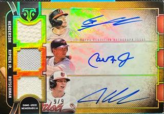 Cal Ripken Jr. / Gunnar Henderson / Adley Rutschman