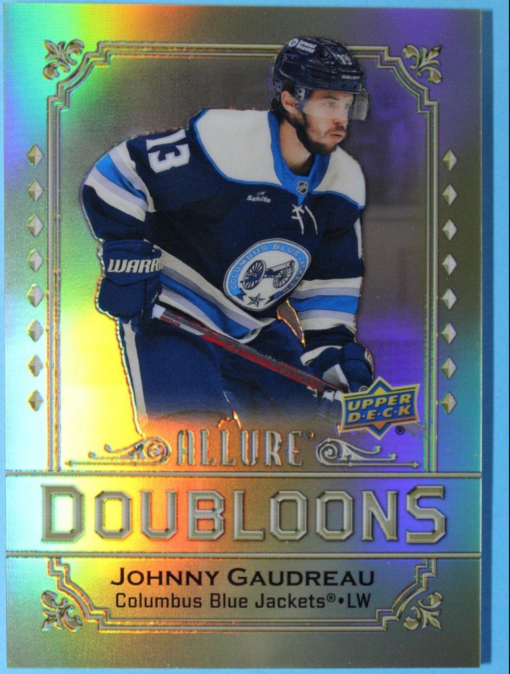 Johnny Gaudreau #DB-90 Hockey Cards 2024 Upper Deck Allure Doubloons