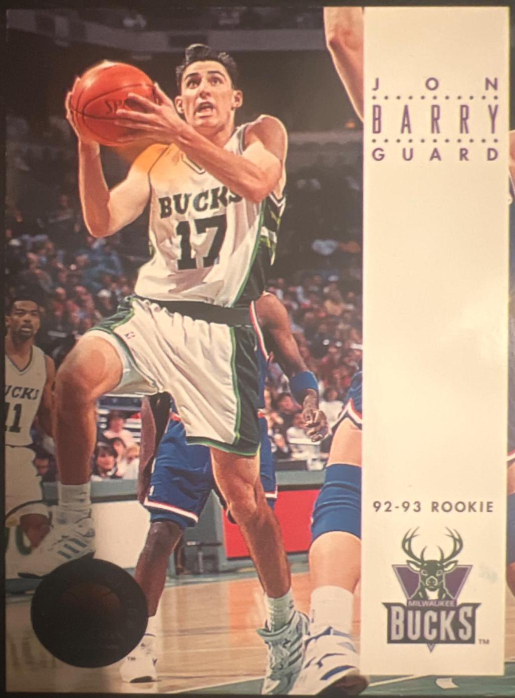 Jon Barry #109 Basketball Cards 1993 Skybox Premium