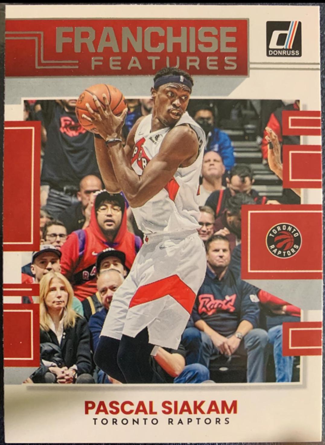 Pascal Siakam #5 Basketball Cards 2022 Panini Donruss Franchise Features