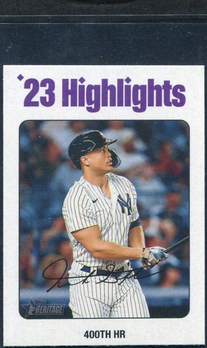 Giancarlo Stanton #3 Baseball Cards 2024 Topps Heritage Mini