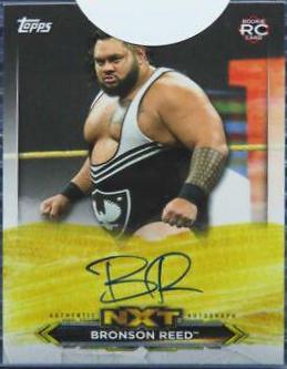 Bronson Reed #A-BR Wrestling Cards 2020 Topps WWE NXT Roster Autographs