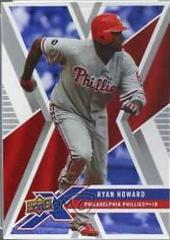 Ryan Howard #76 Baseball Cards 2008 Upper Deck X Prices