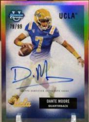 Dante Moore #55B-DM Football Cards 2023 Bowman Chrome University 1955 Autographs