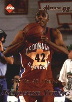 Korleone Young #20 Basketball Cards 1998 Collectors Edge Impulse