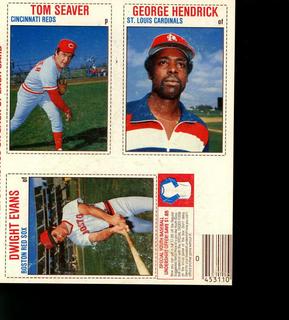 Dwight Evans, George Hendrick, Tom Seaver