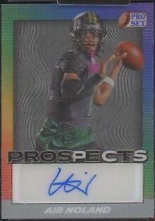 Air Noland #PR-AN1 Football Cards 2024 Pro Set Metal Prospects Lenticular