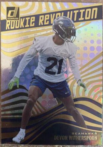 Devon Witherspoon #RR-5 Football Cards 2023 Panini Donruss Rookie Revolution