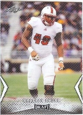 Bradley Chubb #9 Football Cards 2018 Leaf Draft