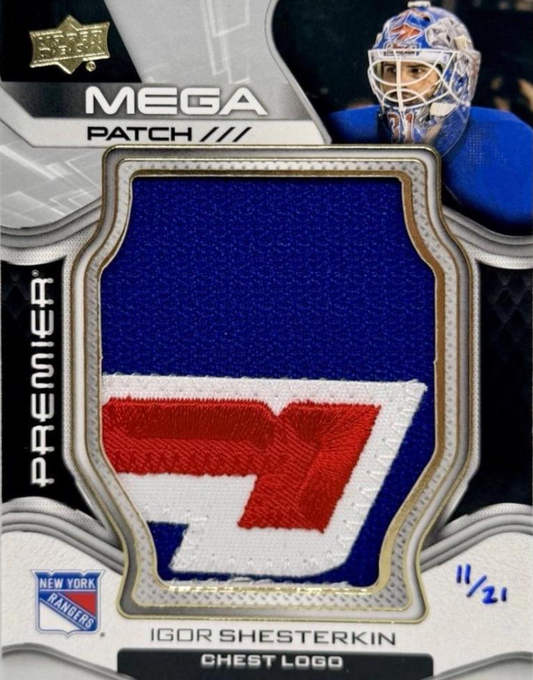 Igor Shesterkin #PMP-IS 2022 Upper Deck Premier Mega Patch Hockey