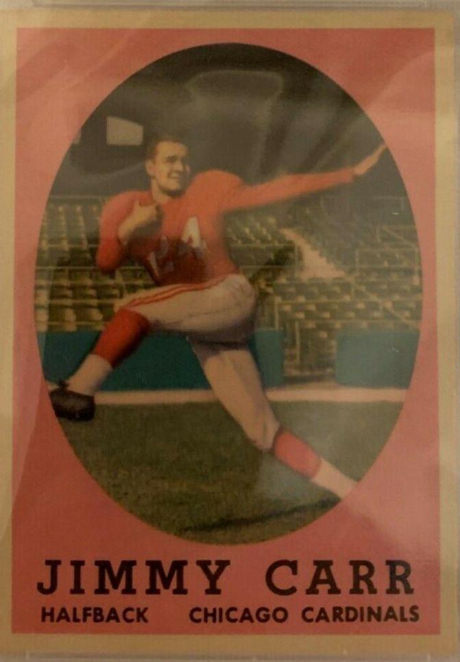 Jimmy Carr #65 Football Cards 1958 Topps