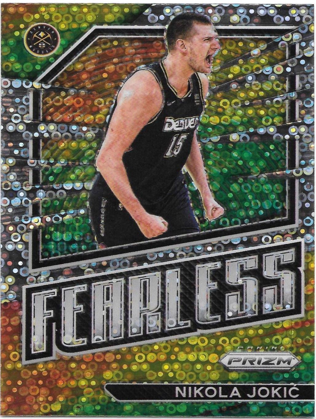 Nikola Jokic [Fast Break] #20 Basketball Cards 2022 Panini Prizm Fearless