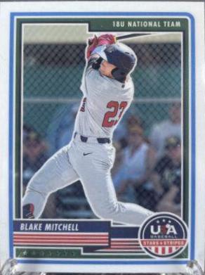 Blake Mitchell #93 2023 Panini Stars & Stripes USA Baseball
