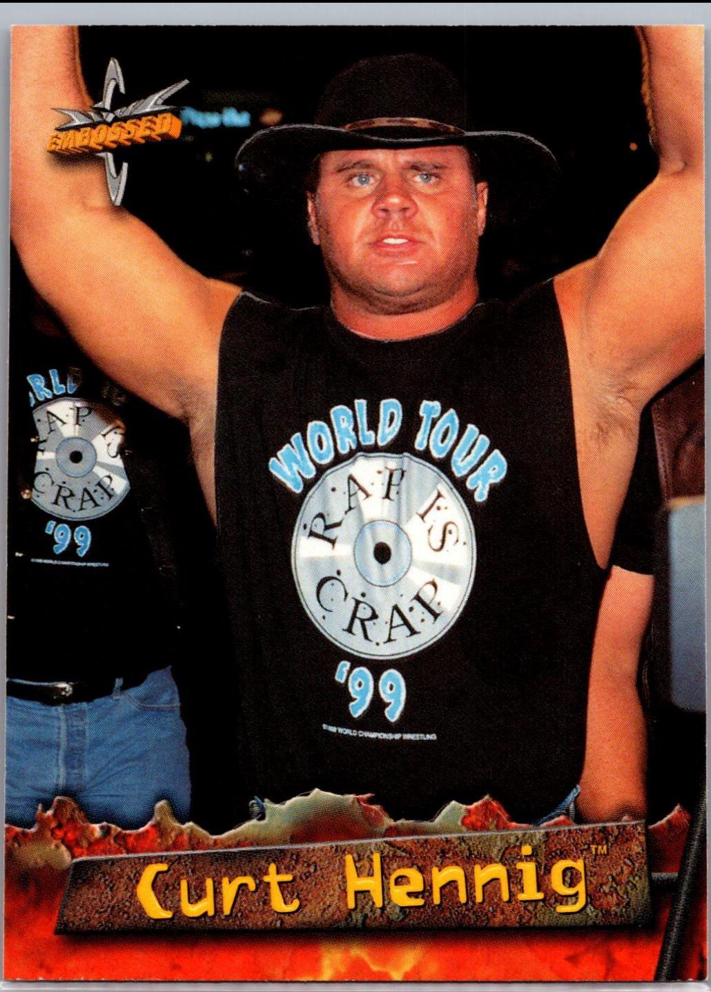 Mr. Perfect Curt Hennig #29 Wrestling Cards 1999 Topps WCW Embossed