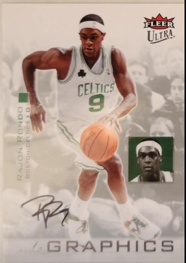 Rajon Rondo #AU-RR Basketball Cards 2007 Ultra Autographics