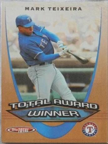 Mark Teixeira #AW10 Baseball Cards 2005 Topps Total Award Winners