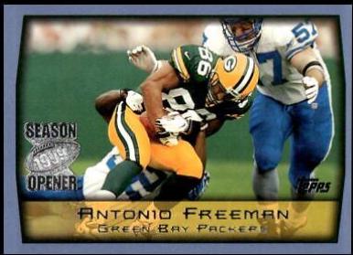 Antonio Freeman #38 Football Cards 1999 Topps Season Opener