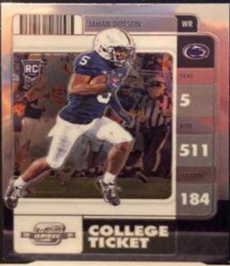 Jahan Dotson #14 Football Cards 2022 Panini Chronicles Draft Picks Contenders Optic