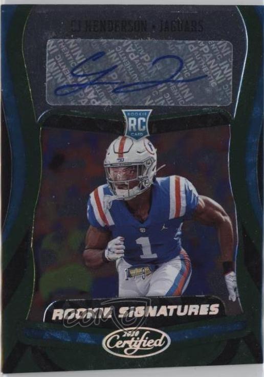 CJ Henderson #RS-CH Football Cards 2020 Panini Certified Rookie Signatures