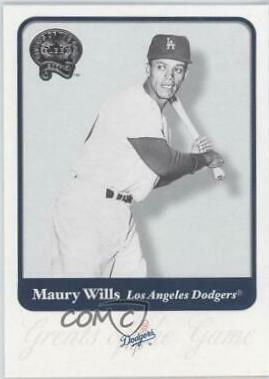 Maury Wills #24 2001 Fleer Greats Baseball