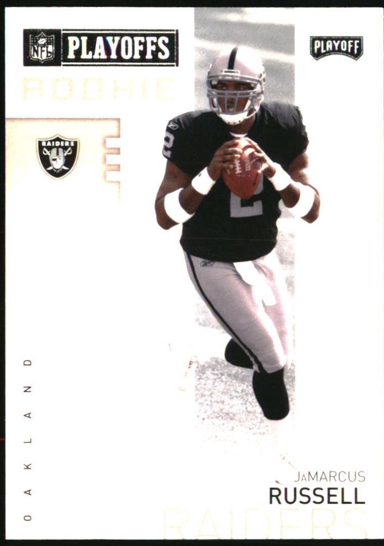 JaMarcus Russell #P-1 Football Cards 2007 Playoffs NFL Preview