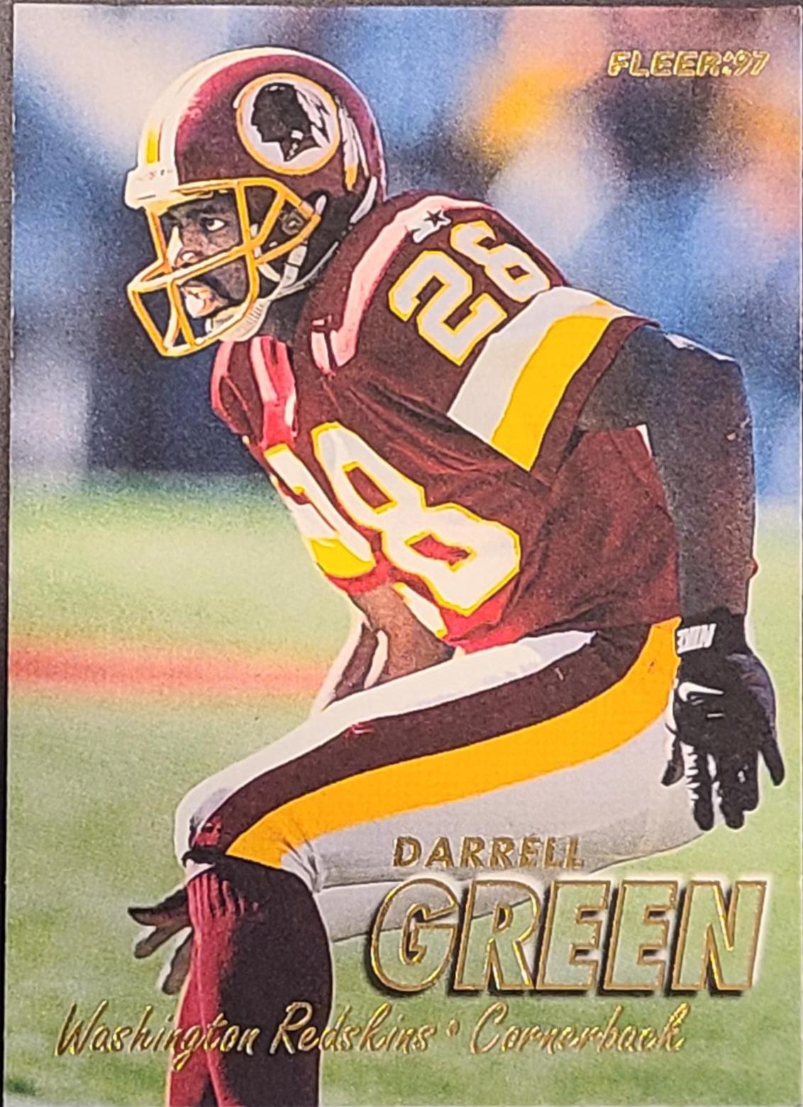 Darrell Green #3 Football Cards 1997 Fleer