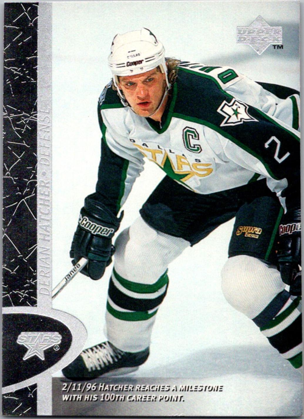 Derian Hatcher #44 Hockey Cards 1996 Upper Deck