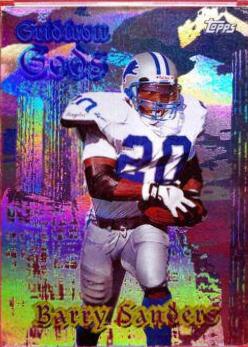 Barry Sanders #G1 Football Cards 1998 Topps Gridiron Gods