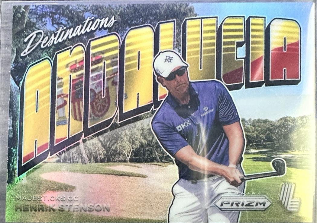 Henrik Stenson #10 Golf Cards 2024 Panini Prizm LIV Destinations