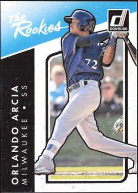 Orlando Arcia #TR-14 Baseball Cards 2017 Panini Donruss the Rookies