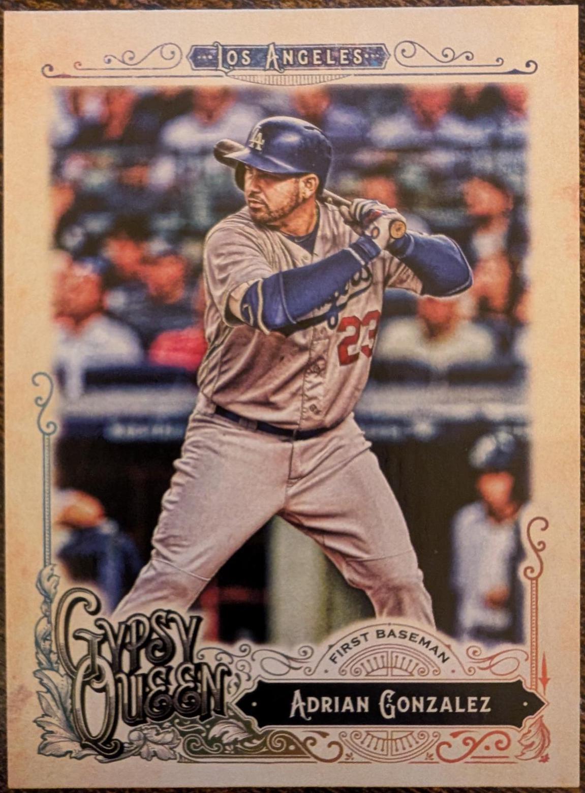 Adrian Gonzalez #5 Baseball Cards 2017 Topps Gypsy Queen