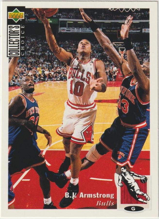 B.J. Armstrong #80 Basketball Cards 1994 Collector's Choice