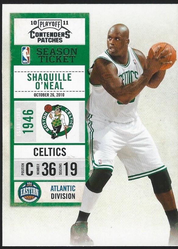 Shaquille O'Neal #53 Basketball Cards 2010 Panini Playoff Contenders Patches