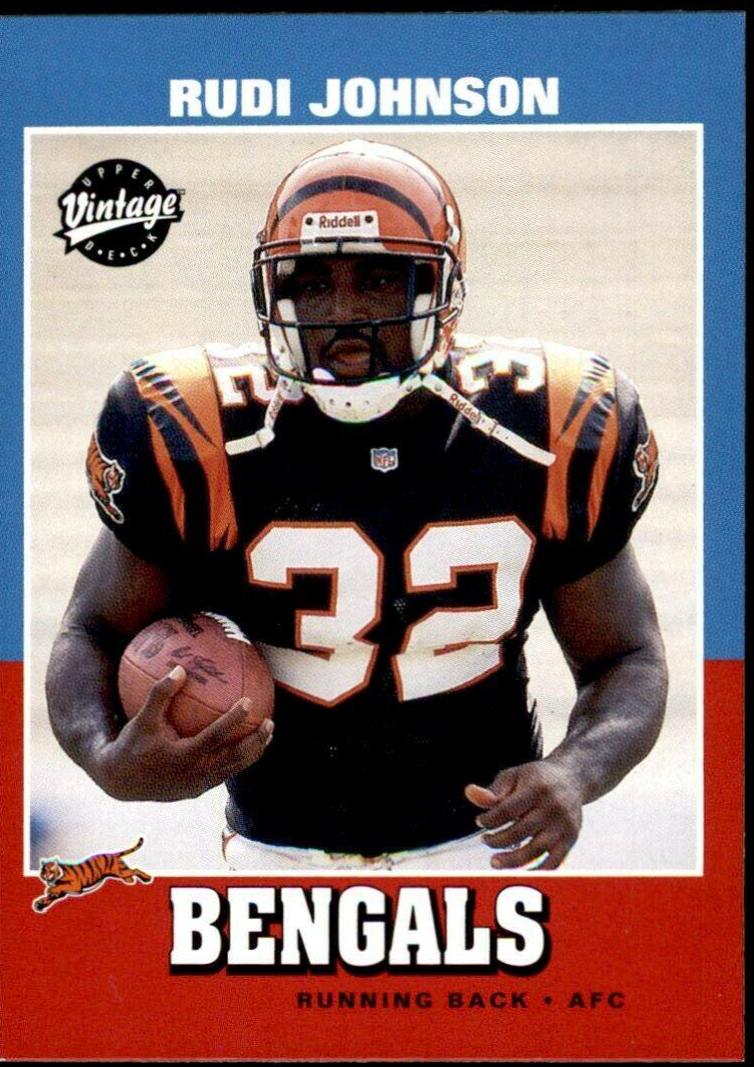 Rudi Johnson #217 Football Cards 2001 Upper Deck Vintage