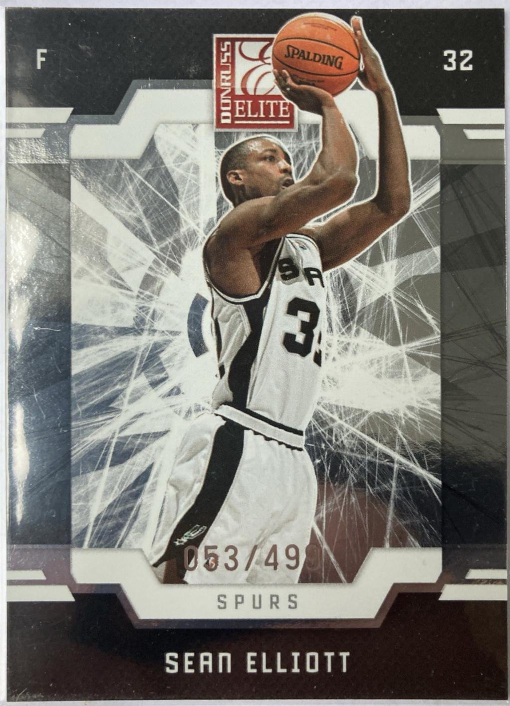 Sean Elliott #139 2009-10 Donruss Elite Basketball