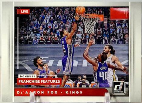 De'Aaron Fox #5 Basketball Cards 2021 Panini Donruss Franchise Features