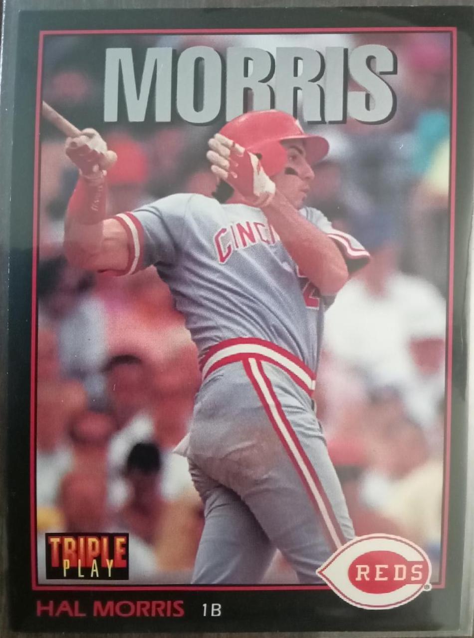 Hal Morris #223 Baseball Cards 1993 Panini Donruss Triple Play
