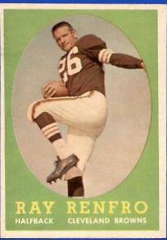 Ray Renfro #17 Football Cards 1958 Topps