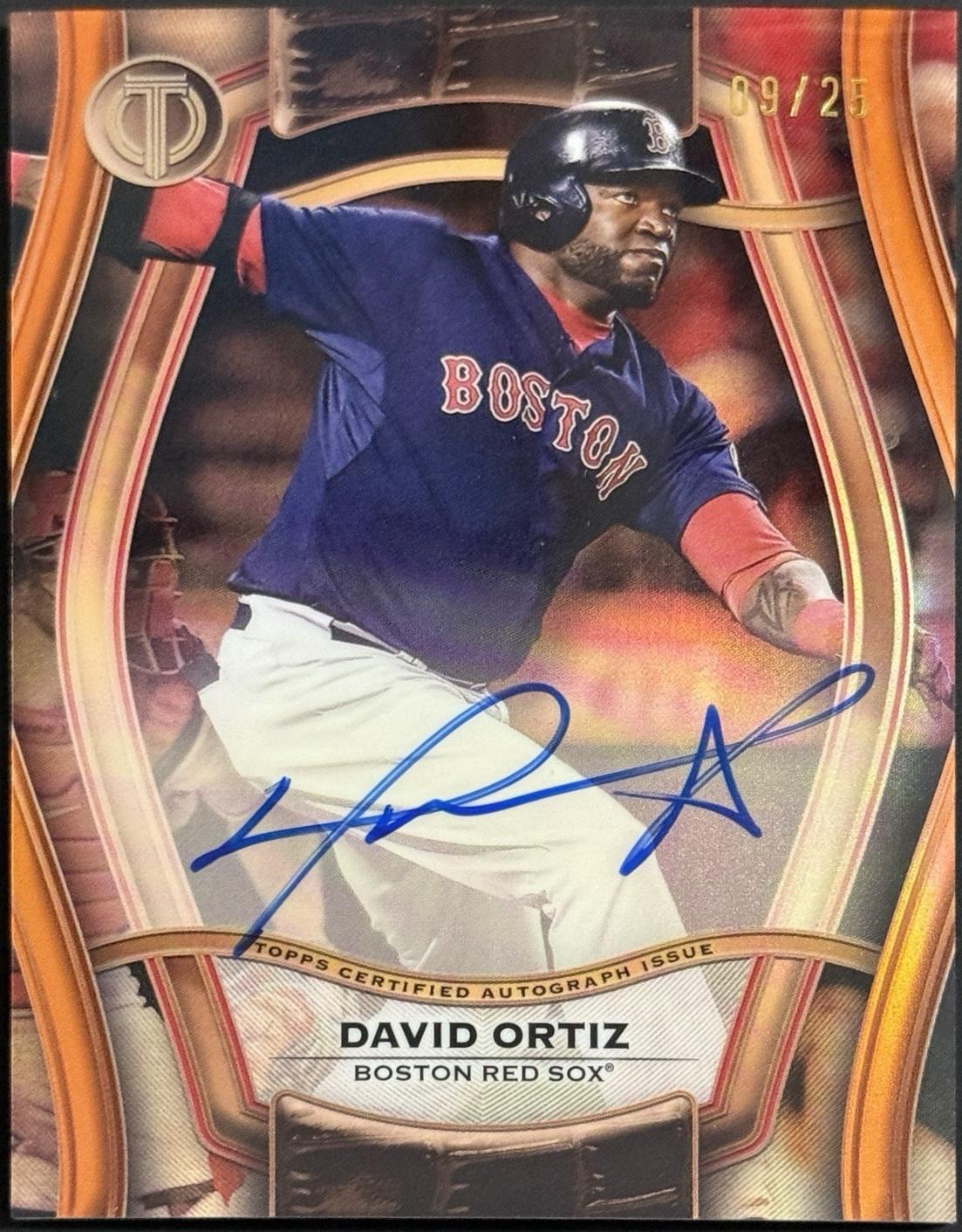 David Ortiz #PTGA-DO Baseball Cards 2025 Topps Tribute Pillars of the Game Autograph