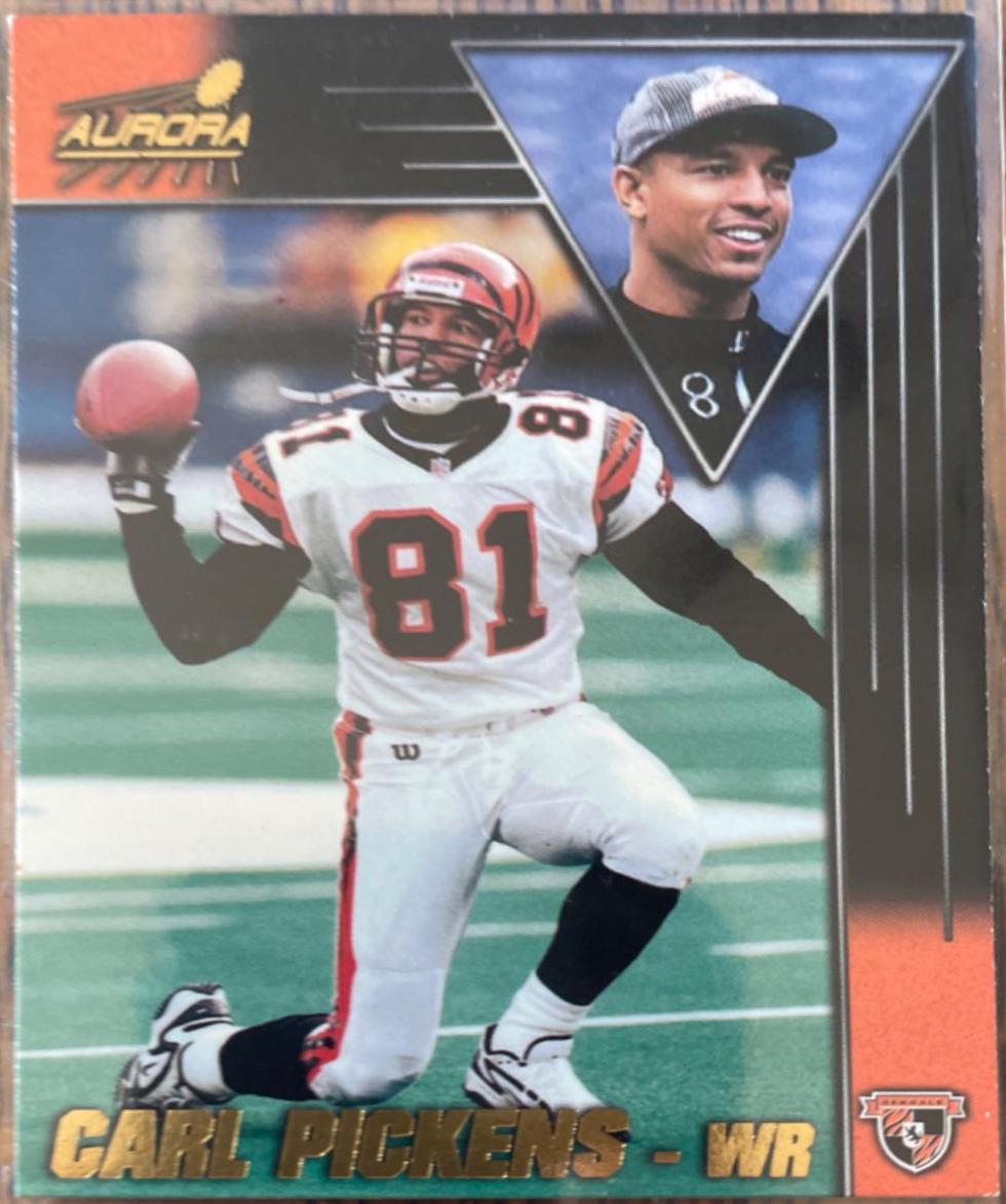 Carl Pickens #38 Football Cards 1998 Pacific Aurora