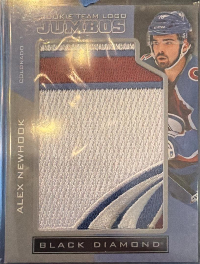 Alex Newhook #RTL-AN 2021 Upper Deck Black Diamond Rookie Team Logo Jumbo Patches Hockey
