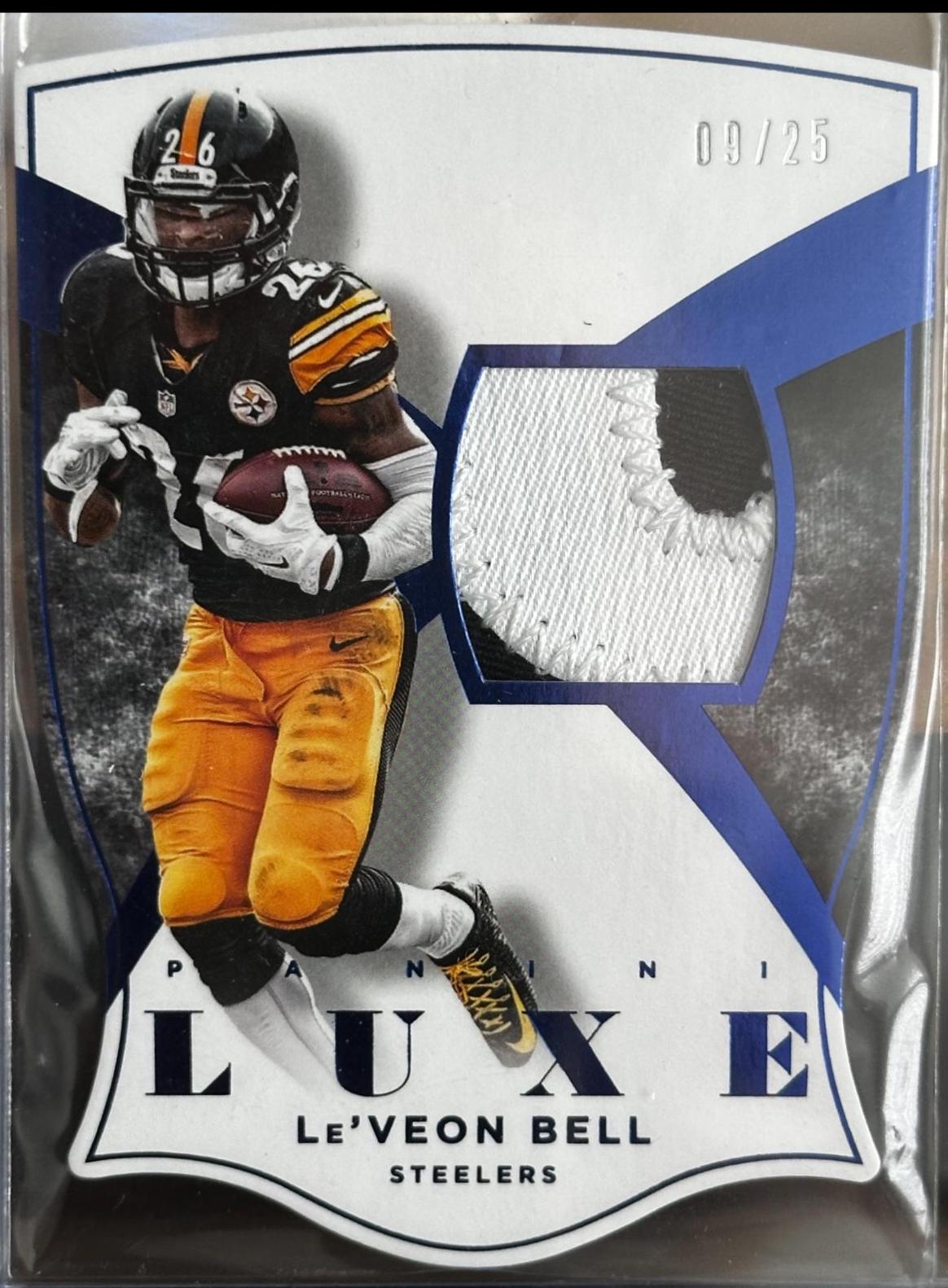 Le'Veon Bell #24 Football Cards 2015 Panini Luxe Die Cut Memorabilia Prime