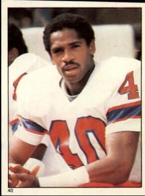 Mike Haynes #40 Football Cards 1981 Topps Stickers