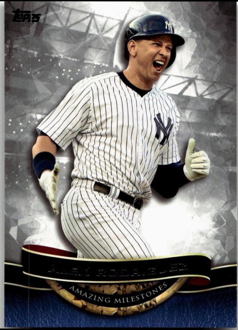 Alex Rodriguez #AM-02 Baseball Cards 2016 Topps Amazing Milestones